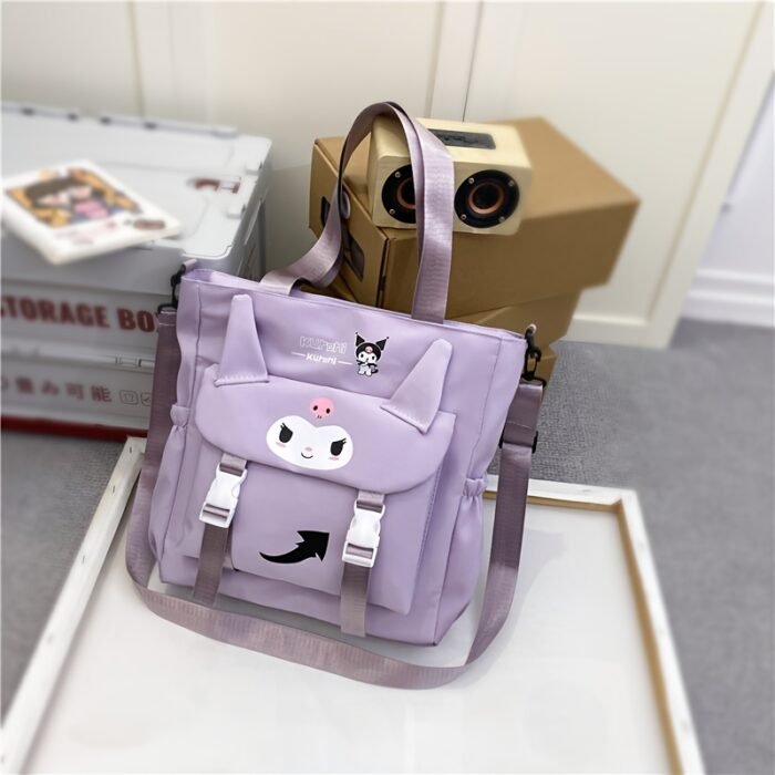Sanrio cartoon cute shoulder bag, crossbody tote bag,, high, college students' class tutoring bag, bag, handbag, Valentine's Day gift - Image 11