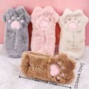 Cute Plush Cat Paw Pen Case, Large Capacity Korean Style Ins Fashion Stationery Pencil Pouch, Adorable Fluffy Pencil Holder for School and Office Supplies