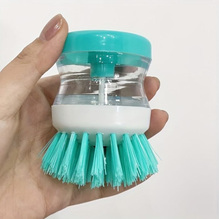 [Press Out Liquid] Handheld Cleaning Brush | 1pc | Multifunctional Cleaning Brush, Cleaning Supplies, Cleaning Tool, Kitchen Dishwashing Brush, Pot Washing Brush - Image 6