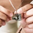 Custom Photo Engraved Necklace for Women - 18K gold plated Plated 201 Stainless Steel Reverse Side Personalized Jewelry with Hidden Photo Storage, Elegant Minimalist Design for Mother’s Day, Birthday & Anniversary Gifts, Custom Necklace, Special Occasion Gift, Sleek Pendant, Highquality Engraving, Romantic Keepsake