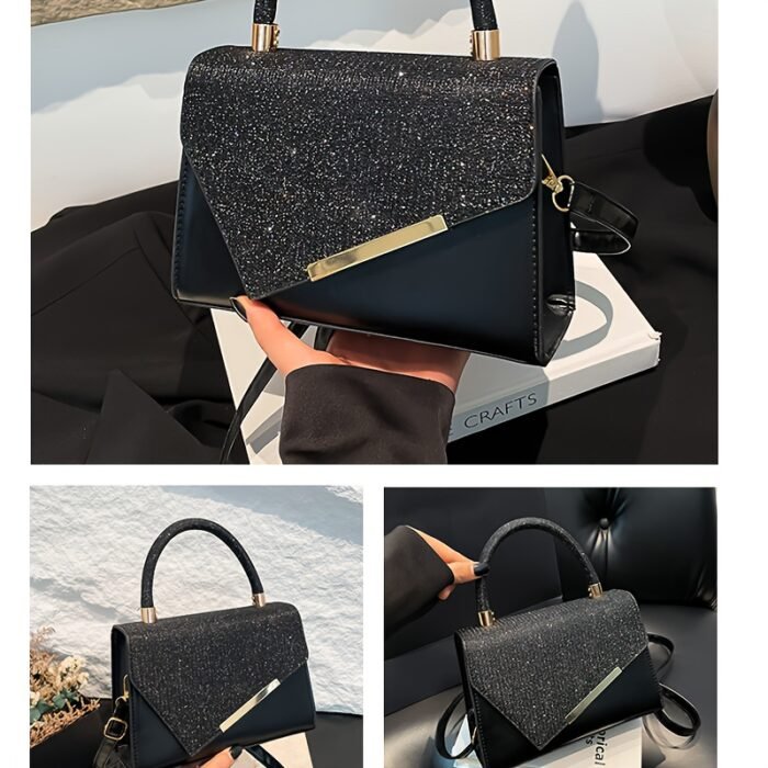 Small niche design lightweight crossbody bag, new fashionable versatile evening shoulder bag—stylish design with adjustable strap and magnetic closure. Available in 4 colors to choose from, perfect for work commutes, dinner parties, dates, daily wear, or photo shoots - Image 14