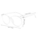 1pc Y2K Style Transparent Fashion Glasses, Clear Lens for Women & Men, Reduces Eye Fatigue from Computer, TV, Phone & Gaming, Casual PC Frame