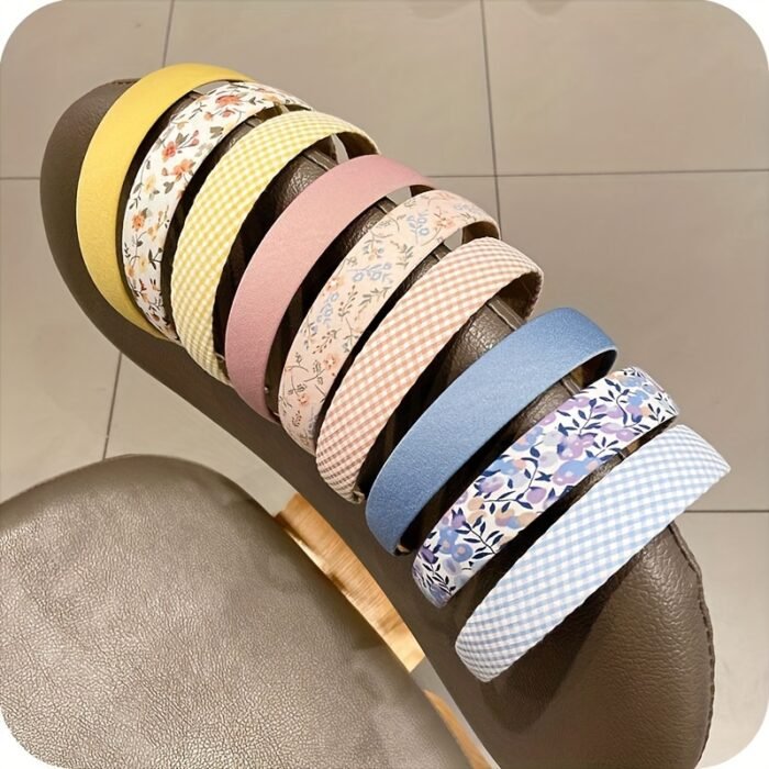 3pcs, Fresh Elegant Classic Wide Brim Floral Headbands, Women Girls Country Style Casual Leisure Hair Accessories, Gift Photo Props - Image 4