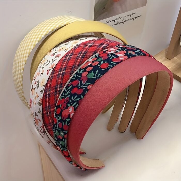 3pcs, Fresh Elegant Classic Wide Brim Floral Headbands, Women Girls Country Style Casual Leisure Hair Accessories, Gift Photo Props - Image 10