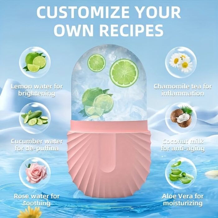 1pc Silicone Ice Roller for Face - Odorless, Battery-Free, Manual Cooling Facial Massage Tool, Ideal for Soothing Skin, Enhances Serotonin Production, Soothing Skincare|Odorless Design|Silicone Constructio - Image 5