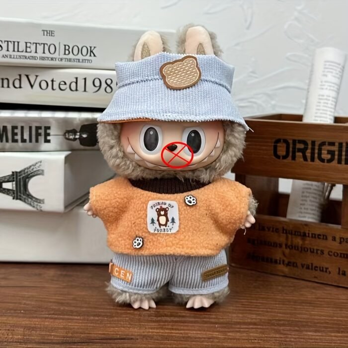 [Cute Dress] Mini Doll Clothes Set | for 17cm Labubu Dolls | Cute Dress Up Accessories - Image 7
