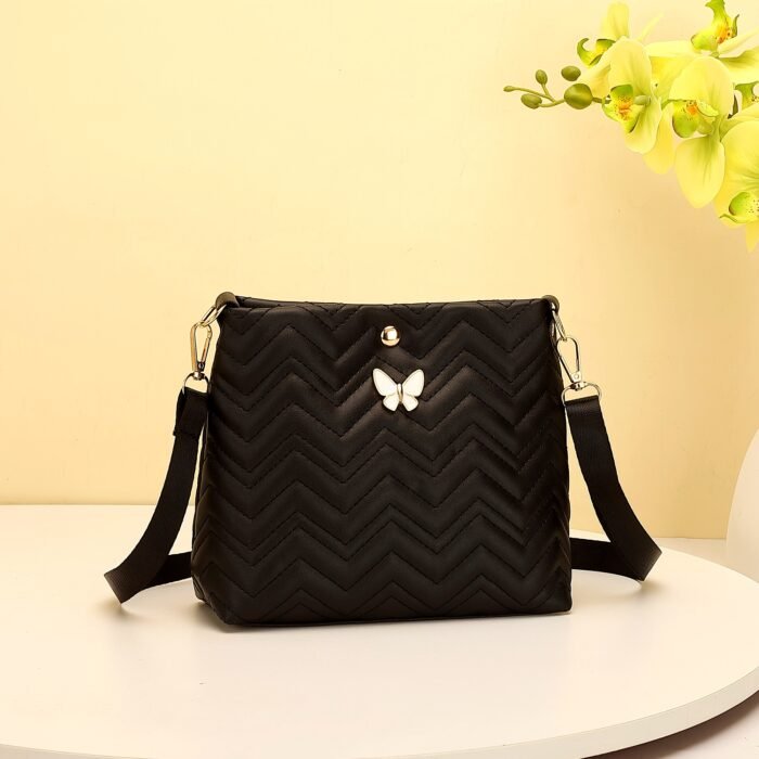 Chic Quilted Bucket Crossbody Bag - Fashionable Mini Purse for Women - Versatile Shoulder Handbag with Stylish Quilting Design - Image 22