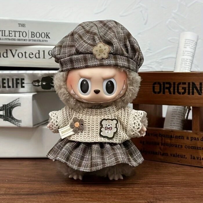 [Cute Dress] Mini Doll Clothes Set | for 17cm Labubu Dolls | Cute Dress Up Accessories - Image 12