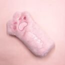 Cute Plush Cat Paw Pen Case, Large Capacity Korean Style Ins Fashion Stationery Pencil Pouch, Adorable Fluffy Pencil Holder for School and Office Supplies