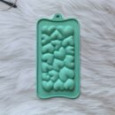 [Pink Heart Chocolate Mold] BPA-Free, 3D Love Design 1pc Pink Heart-Shaped Silicone Chocolate Mold | Ideal for Valentine's & Thanksgiving, DIY Candy Gifts & Cake Decorations