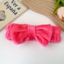 Ladies' Facial Headband Multiple Options - 1pc Towel Cloth Headband 2pcs Set Wristband, for Washing Face, Skincare, Makeup, Bowknot Spa Hairband, Preventing Liquid Overflowing from Arms