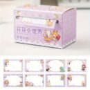 70sheets Boxed Cute Cartoon Girl Series Pull-Out Sticky Notes School Office Tearable Note Paper Set