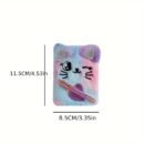 Adorable Mini Notebook with Cute Cat Design - Portable Small Diary with Pen Pocket, Ideal Gift for Students, Polyester Cover, Pink and White, Diary Accessories | Playful Design | Durable Cover