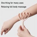 1pc Relaxation Essentials Manual Head Massager with Rolling Beads - Plastic Scalp Massager Claw for Meridian Activation and Stress Relief