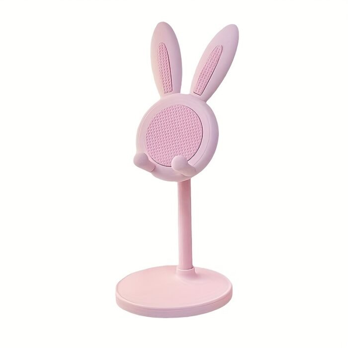 Adjustable Cute Bunny Phone Stand - Cartoon Rabbit Design, EVA Material, Universal Tablet Holder - Ideal for Desk, Gift for Easter, Valentine's, Thanksgiving, Mother's, Father'S Day, Christmas, Bunny Accessories - Image 2