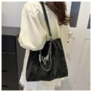 Women's Tote Bag Women's Crossbody Bag 2025 Commuter Large Capacity New Summer Silvery Shoulder Bag