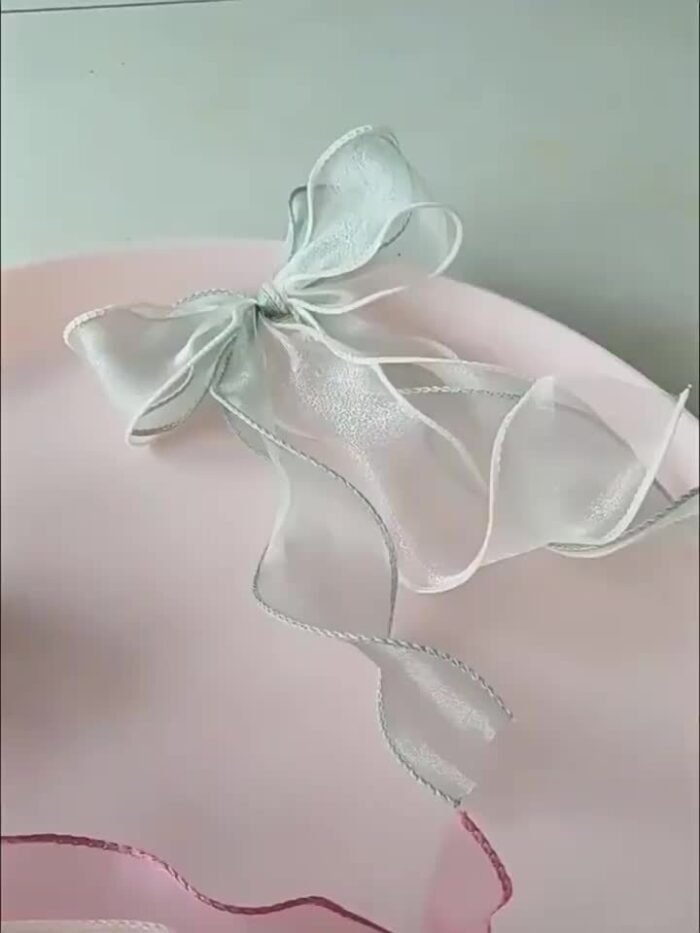 9.14 meter Sheer Chiffon Ribbon - Elegant Organza Satin for Gift Wrapping, Cake Decorating, Bouquets, Wedding Crafts & DIY Projects - Available in Gray, White, Pink, Red, Green, Golden, Black, Festive Decorating | Flowing Texture Ribbon | Organza Satin Ribbon - Image 19