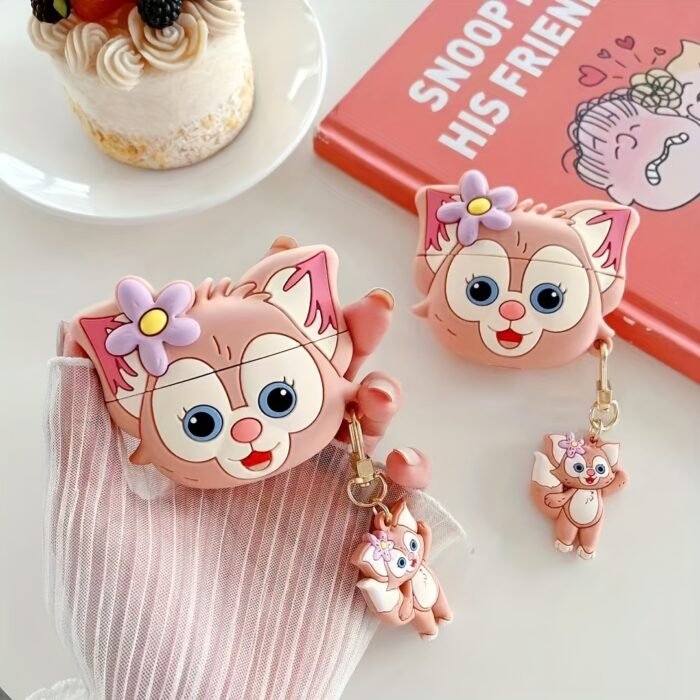 Lynebelle Cartoon Theme Wireless Headphone Case, Silicone Material, Stylish and Exquisite, with Hanging Ring, Shockproof and Scratch-resistant, Suitable for Apple Wireless Earphones Compatible with 4/1/2/3/Pro/Pro2. Perfect Gift for Birthdays, New Year's Day, Valentine's Day, Halloween, Christmas, etc, Best for Christmas - Image 2