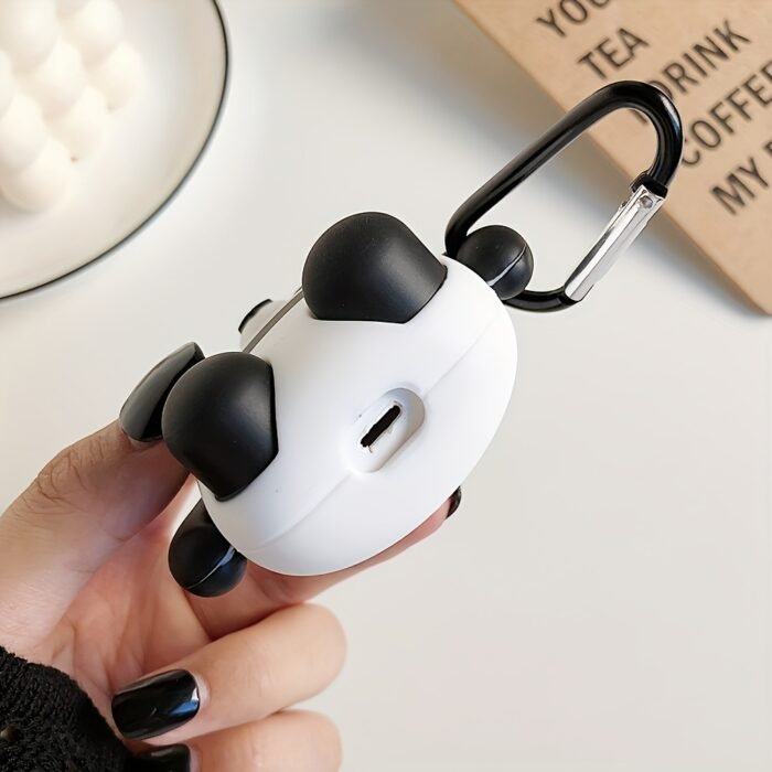 Protective Case Silicone Shell for AirPods 1/AirPods 2 Personality Simple Silicone Anti-fall Storage Box Fat Panda with Buckle for AirPods Pro/AirPods Pro 2/for AirPods 3 Cartoon Anti-fall Soft Shell Couple Gift Small Gift - Image 9