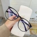1pc Y2K Style Transparent Fashion Glasses, Clear Lens for Women & Men, Reduces Eye Fatigue from Computer, TV, Phone & Gaming, Casual PC Frame