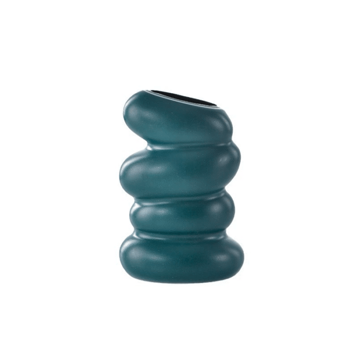 Vintage Style Spiral Vase - Unique Twisted Design, Ideal for Fresh and Hydroponic Plants, Creative Home Decor, Plastic, No Battery Required - Image 7