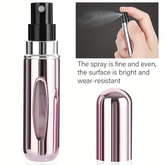 4pcs Portable 0.17oz Perfume Atomizer - Leak-Proof, Ideal for Travel, Refillable Design, Suitable for Perfume, Oil, Cologne, and Liquids, Metal Material, PVC Free, Perfume Atomizer - Image 2