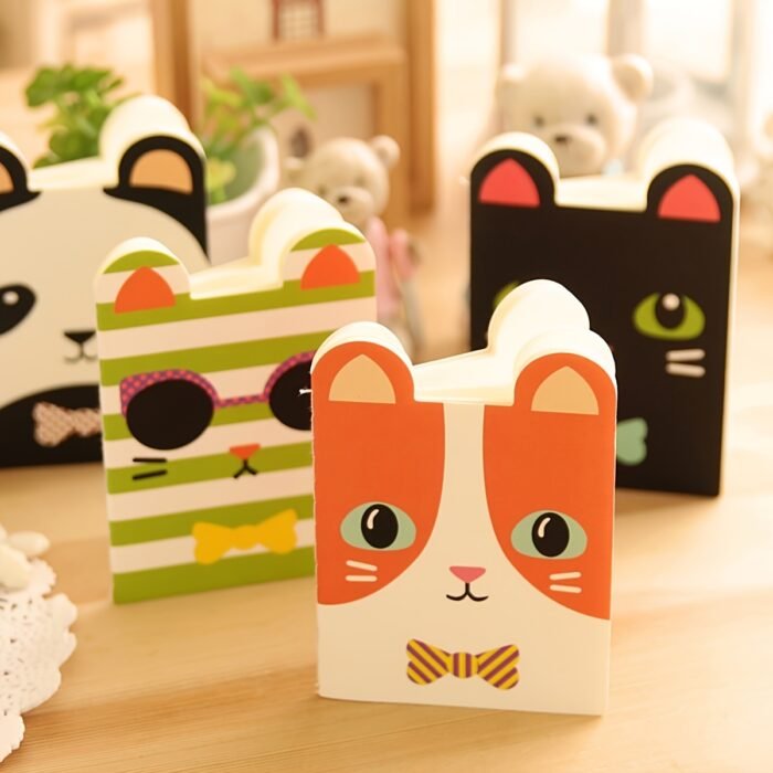 8pcs Cute Animal Pocket Notebooks - Mini Cartoon Softcover Journals with Colorful Designs, Kawaii Stationery Set for Office, School & Gifts, Notebooks And Journals - Image 4