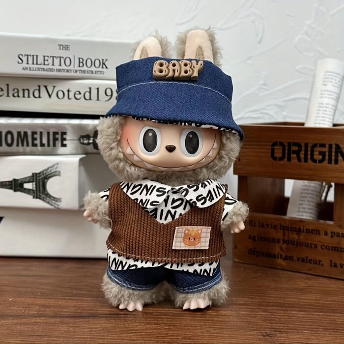 [Cute Dress] Mini Doll Clothes Set | for 17cm Labubu Dolls | Cute Dress Up Accessories - Image 3