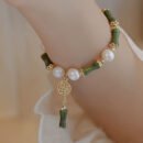 1 Women'S Fashion Bracelet New Chinese Retro Bamboo Lily of The Valley Bracelet