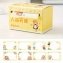 70sheets Boxed Cute Cartoon Girl Series Pull-Out Sticky Notes School Office Tearable Note Paper Set