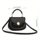 Women'S Stylish Small Crossbody Bag - Chic Shoulder Purse with Magnetic Closure, Golden-Tone Hardware & Cream/Black Color Options, Perfect for Everyday Use, Crossbody Purse, Minimalist Handbag, Elegant Design