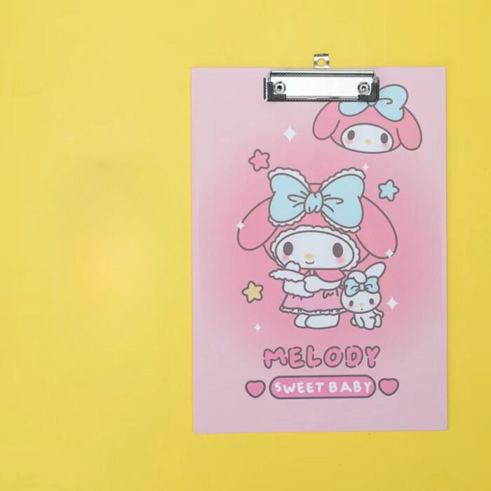 1pc SANRIO Hello Kitty A4 Clipboard - Durable Cardboard Drawing Board with Secure Clip - Multipurpose Office Supplies for Sketching, Tests, and Notes - Image 7