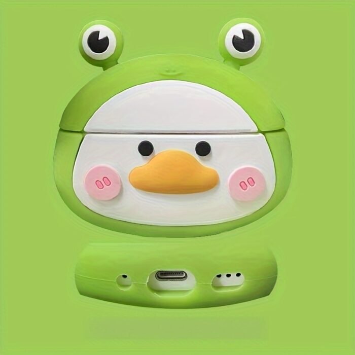 Adorable 3D Frog & Duck Cartoon Silicone Case for Apple for Airpods 1/2/Pro - Perfect Birthday or Easter Gift for Youngsters and Loved Ones - Image 11
