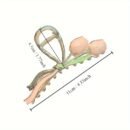 Elegant Tulip Metal Hair Claw - Large Floral Shark Clip for Women, Chic & Cute Hair Accessory