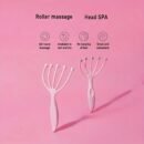 1pc Relaxation Essentials Manual Head Massager with Rolling Beads - Plastic Scalp Massager Claw for Meridian Activation and Stress Relief