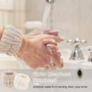 Solid Color Butterfly End Headband Wristband Set Women'S Wash Beauty Makeup Headband Wrist Flannel Hair Accessories Headwear Face Wash Headband Wrist Set Plush Elastic Headband Ladies Accessories Set