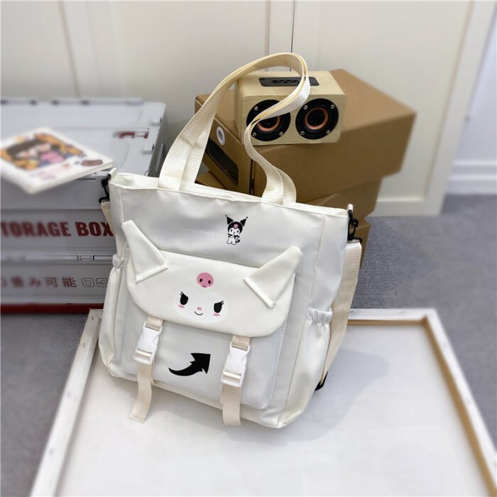 Sanrio cartoon cute shoulder bag, crossbody tote bag,, high, college students' class tutoring bag, bag, handbag, Valentine's Day gift - Image 2