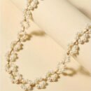 [Retro Minimalist Necklace] Golden-Tone Women's Retro Minimalist Necklace | JQ7221 Imitation Pearl Chain, Lightweight Elegant Clavicle Chain for Daily Wear & Parties | Timeless Versatile Jewelry Gift, Party Accessory, Casual Chic Accessory, Trendy Style, Delicate Craftsmanship, Fashion Lovers