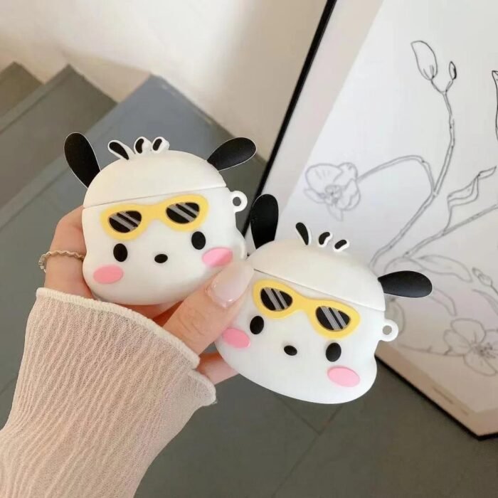 Sanrio for pochacco Silicone Protective Case for Airpods 1/2 Pro 2 4 - Wireless Earphone Case, Earphone Shell, Silicone Cartoon Cute Soft Case - Image 6