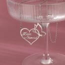 Customized 18K Golden Plated Stainless Steel Heart & Butterfly Necklace, Unisex Vintage Bohemian Style, Perfect for Daily Wear, Work, Dates, Gifts, Valentine's Day, Festivals, Parties