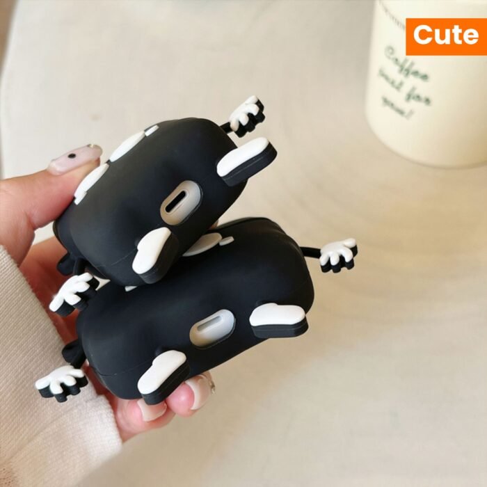 Cute Black Earphone Case For Airpods Pro Wireless Silicone Case - Image 15