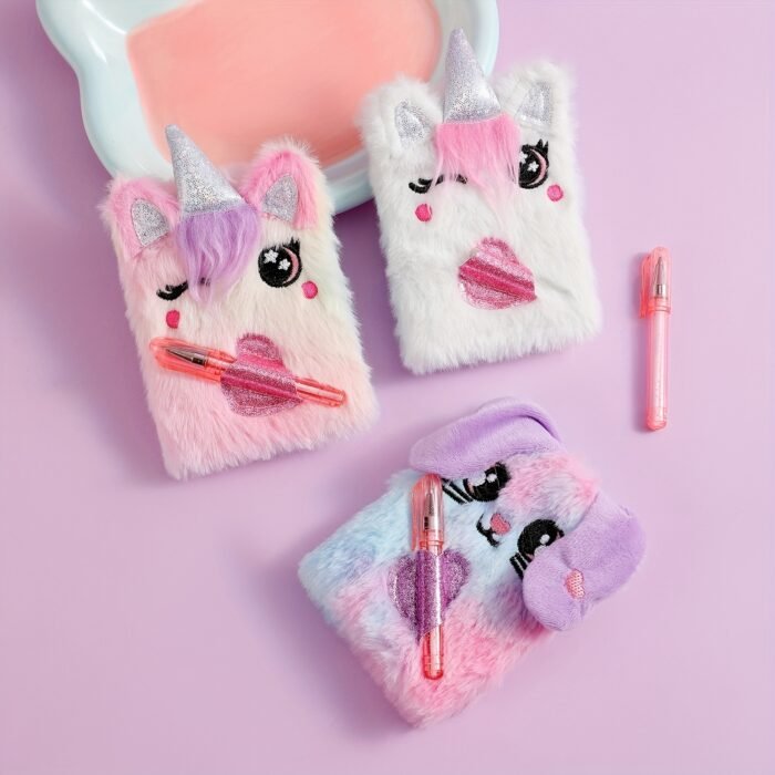 Adorable Mini Notebook with Cute Cat Design - Portable Small Diary with Pen Pocket, Ideal Gift for Students, Polyester Cover, Pink and White, Diary Accessories | Playful Design | Durable Cover - Image 14