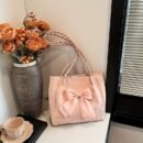 [New Fashionable Bow Bag] 2024 New Fashionable Influencer Student Bow Large Bag | Versatile Women's Crossbody Shoulder Bag