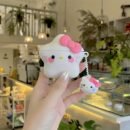 Official Sanrio Hello Kitty Star Theme Silicone Case for AirPods Pro - Cute Cartoon Design, Suitable for 1st/2nd/3rd/4th Generation Wireless Earphones