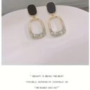Elegant Minimalist Geometric Earrings for Women - Copper Alloy Dangle Earrings with Accents, Versatile for Work, Daily Wear & Mother’s Day Gifts, Daily Wear Earrings | Geometric Jewelry | Embellishment, Novelty Earrings