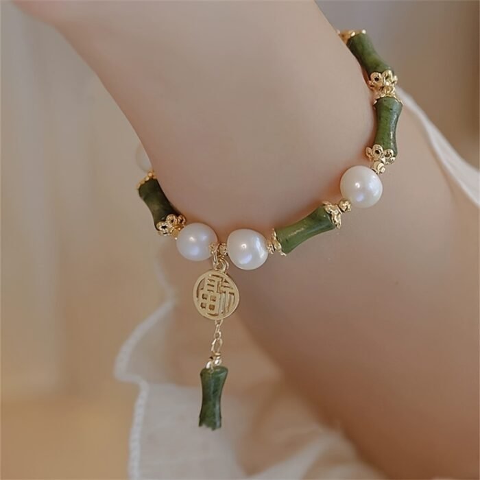 1 Women'S Fashion Bracelet New Chinese Retro Bamboo Lily of The Valley Bracelet - Image 10