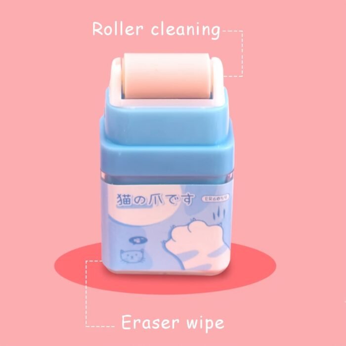 1pc Cat Paw Cute Roller Eraser Girl Pencil Eraser Rubber Cartoon Pen Eraser Supplies Prizes Office Eraser Gift giving - Image 8