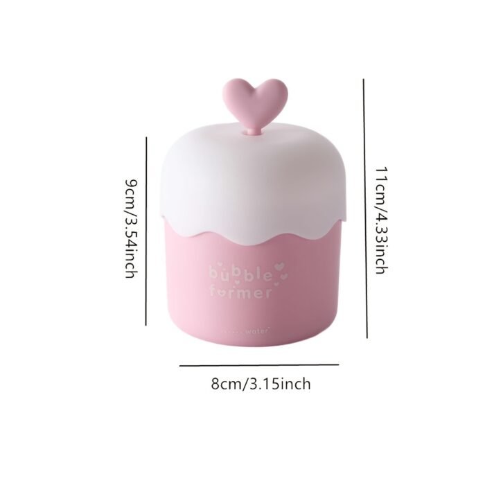 Phthalate-Free Bubble former Shampoo Foam Maker - 1pc Freestanding, Electricity-Free Handheld Bubble Cup for Face Washing - Magic Foam Dispenser - Image 7