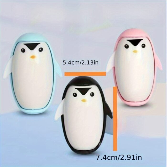 Cute Penguin Lint Roller - Portable, Washable Fabric Debris Remover for Clothes & Home, Easy to Use, No Electricity Needed, Home Cleaning Essentials | Playful Design | Easy Grip Handle, Lint Roller for Clothes - Image 5