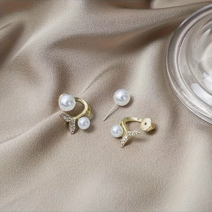 Yi Fish Tail Stud Earrings Everyday Versatile Jewelry - Image 4